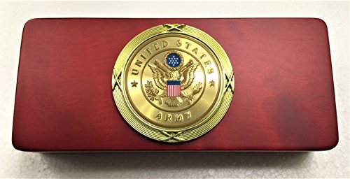 Gunmetal Rifle Bullet Pen with Army Rosewood Gift Box