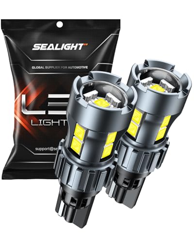 Image of SEALIGHT 921 912 LED Bulbs Reverse Backup Light, Super Bright W16W 906 912 921 LED with Projector Replacement for T15 Backup Lights(Pack of 2)