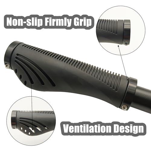 Bicycle Handlebar Grips Bike Grips with Soft Rubber, Anti-Slip Single Lock - Imagen 8 de 13