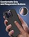 Dahkoiz for iPhone 14 Pro Max Case, with Tempered Glass Screen Protector and Dust-Proof Port Cover, Full Body Protection Rubber Phone Case for iPhone 14 Pro Max 6.7-Inch, Black/Black