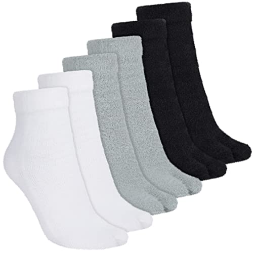 Bencailor 3 Pairs Flip Flop Socks for Women - Toe and Tabi Winter Socks