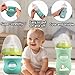 4 Pack Silicone Sleeves for Avent Natural Glass Baby Bottles, Anti Breakage Baby Bottle Holder, Compatible with Philips Avent Glass Natural Baby Bottle, BPA Free (Purple, 4 OZ)