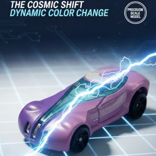 Image of GENIE'S TOY BUS Color Changing Die-Cast Racing Car I 1:64 Scale Temperature Sensitive Paint Sports Car I Change Color with Water I Kids Collectible Toy for Ages 3+ I Best Birthday Gift for Kids