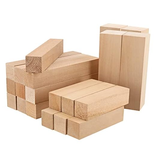 MANCHAP 20 PCS 3 Sizes Basswood Carving Blocks, Soft Solid Unfinished Wood Whittling Blocks, Balsa Wood Blocks Set for Carving and Whittling