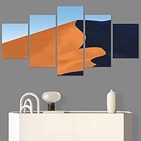 SIGNWIN 5 Panel Canvas Wall Art Modern Art Desert Multicolor Nature Photography Relax/Calm Southwest for Home Decorations Ready to Hang - 60