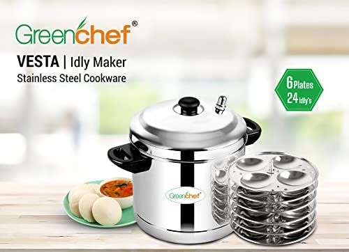 Greenchef Vesta Idly Maker 6 Plates - Image 5