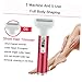 PartyKindom Ladies Shaver Kit Electric Razor for Bikini Eyebrow Trimmer Hair Removal Machine Rechargeable Beauty Tool