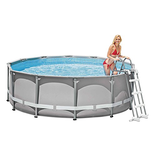 Fotografía secundaria - Intex 28075 - Escalera para piscinas de altura de 91 hasta 107 cm, acero