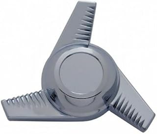 United Pacific Chrome Plastic 3 Bar Right Swing Hub Cap Spinner Only