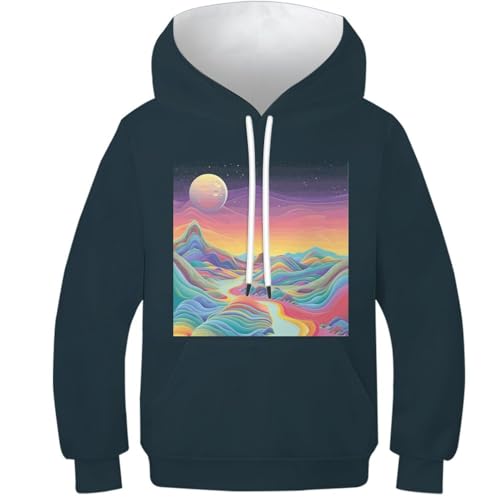 Sweat-shirt à capuche pour adolescent coupe ample avec poches sécurisées