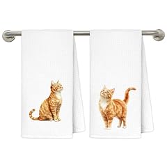 Orange Cat Kitchen Dish Towels