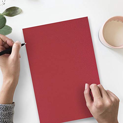 JAM PAPER Matte 28lb Paper - 215.9 x 355.6 mm (8 1/2" x 14") Legal - Dark Red - 50 Sheets/Pack by JAM Paper - Image 7