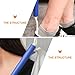 IWOWHERO 2pcs Dressing Aid Sticks with Smooth Shoehorn Surface for Elderly Disabled Pregnant Women Lightweight Portable One Shoe and Sock Helper for Independent Dressing