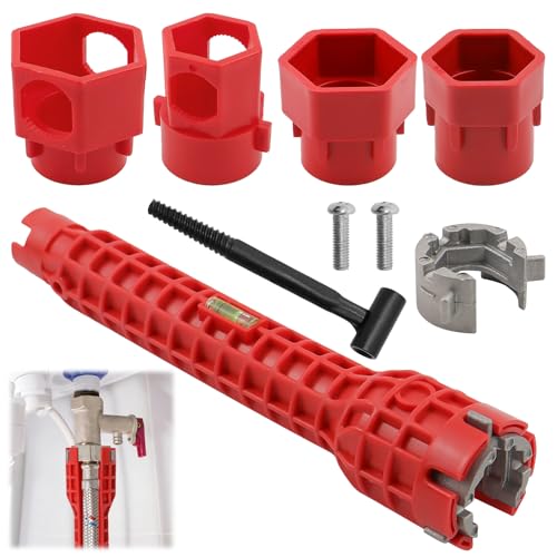 MISIQIMA 14 en 1 Cle Robinet Evier, Cle a Bonde, Clé a Tube pour Robinets Evier, Clé de Robinet...