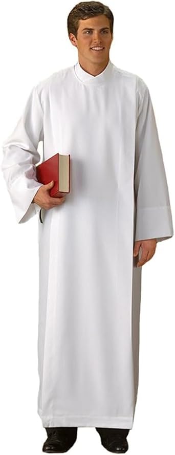 Mens Church Front Wrap Alb