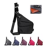 LJXWRF Personal Pocket Bag for Travel, Personal Pocket Bag for Men, Personal Flex Bag, 2023 New Sash Bag (Black, Right Handed)