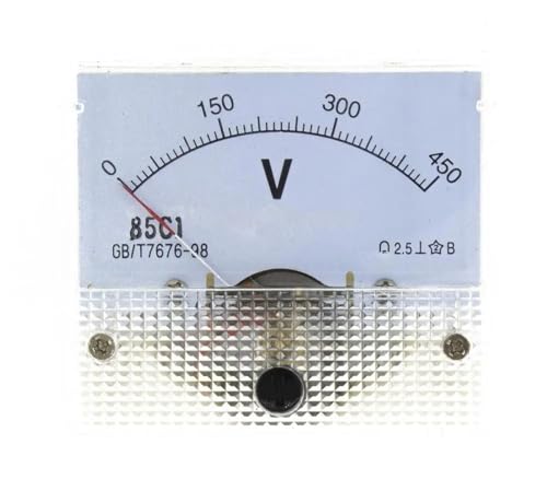 Voltmètre mécanique 85C1-V 450V à lecture instantanée sans alimentation externe