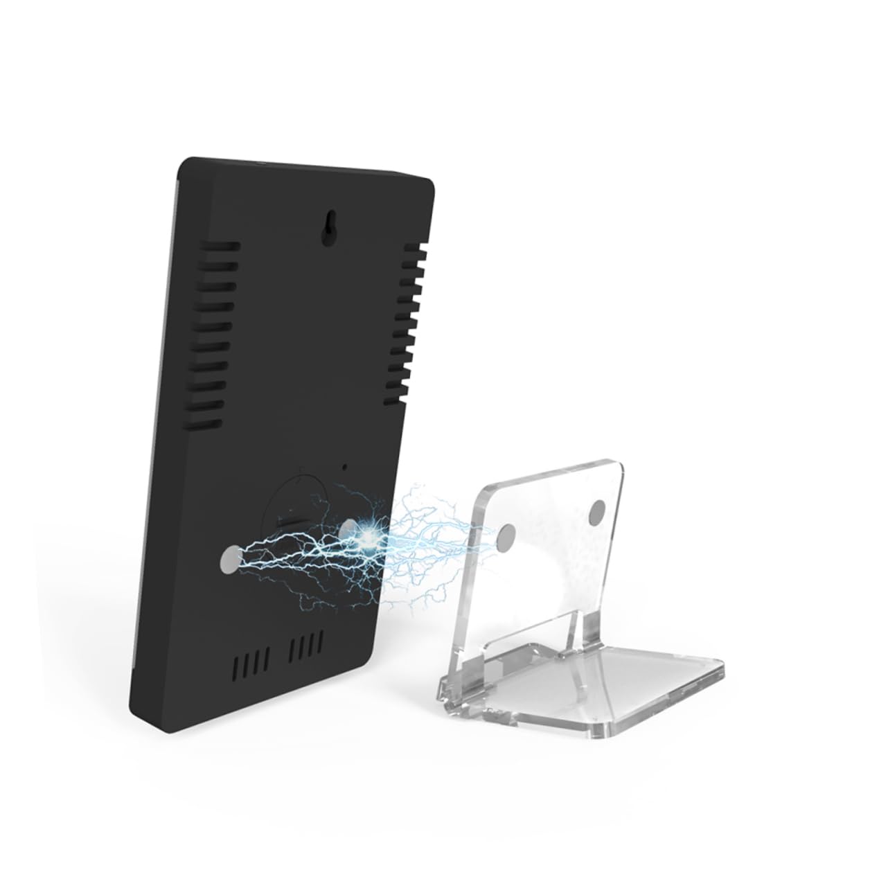 Reloj Despertador LED Negro con Pantalla Digital y USB
