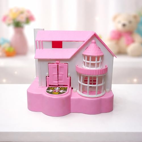 Image of Puppy House Dog Coin Stealing Piggy Bank for Kids - Adorable and Durable Money Bank | Educational, Fun, and Safe Coin Collecting Toy for Children for Birthdays and Holidays - Pink