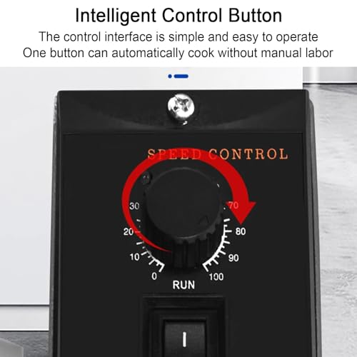 Mezclador eléctrico comercial con agitación automática y raspador para preparación de alimentos, ideal para hacer mermeladas y salsas