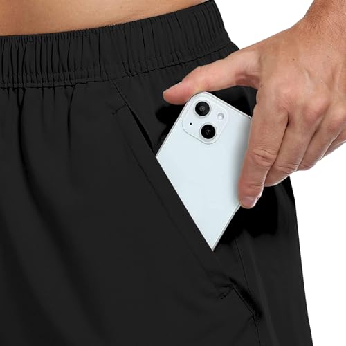 Image of GYMIFIC Mens Sports Training Running Dry Fit Solid Boxer Shorts | Premium Lightweight Stretchable Activewear Gym Shorts for Running, Workout, Training & Fitness