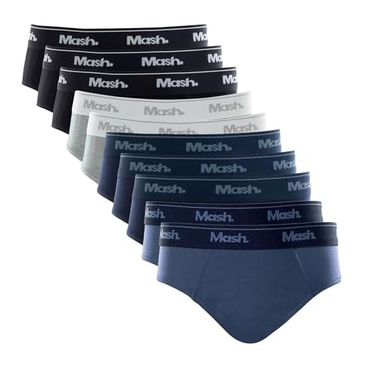 Kit 10 Cueca Slip Algodão Menino Elastico Mash (BR, Alfa, G, ST04)