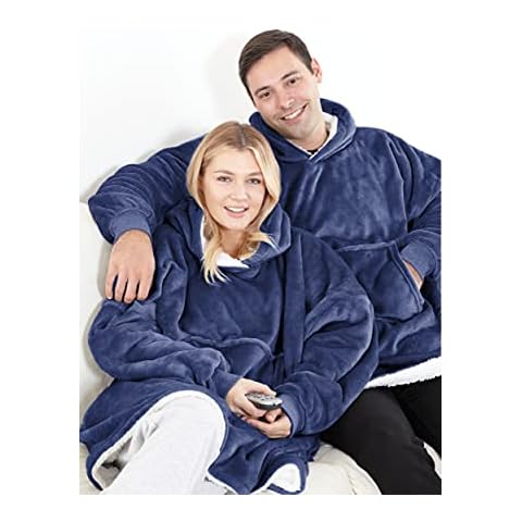 NIANWUDU Oversized Sherpa Hoodie Blanket Cover