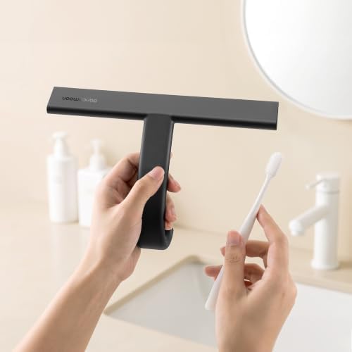 JustHang Compact Shower Squeegee, 10-Inch, Black — 사진 6