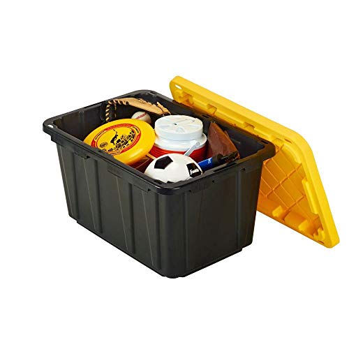 HDX 17 Gal. Storage Tough Tote in Black