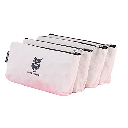 Preisvergleich Produktbild iTemer Federmäppchen mit Eulen-Muster, Schreibwarentasche, Handytasche, Reisetasche, Kosmetiktasche