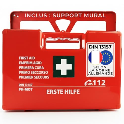 notlok Safety Work – Trousse de Secours Complete DIN 13157 | Trousse Premier Secours - Boîte...