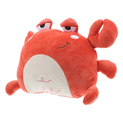 TIDTALEO かわいいカニ形状 車用ネッククッション 快適サポート 頸椎負担軽減 車内装飾用ヘッドレスト枕 四季通用