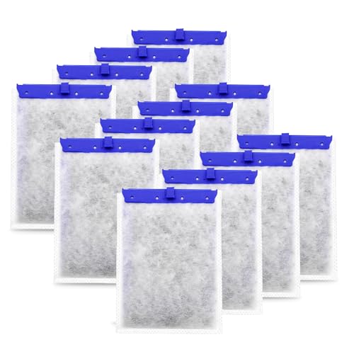 pewyoke 12 Pack Aquarium Filter Cartridge Compatible with Whisper Power Filters,Large Replacement Filter Cartridges for PF20/PF30/PF40/PF60