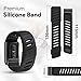 DADO Silicone Sport Replacement Band Compatible WHOOP 5.0, One, Peak, and Life Fitness Tracker – Breathable, Durable & Comfortable | Not for Whoop Gen 4 (All Black, Life/MG)