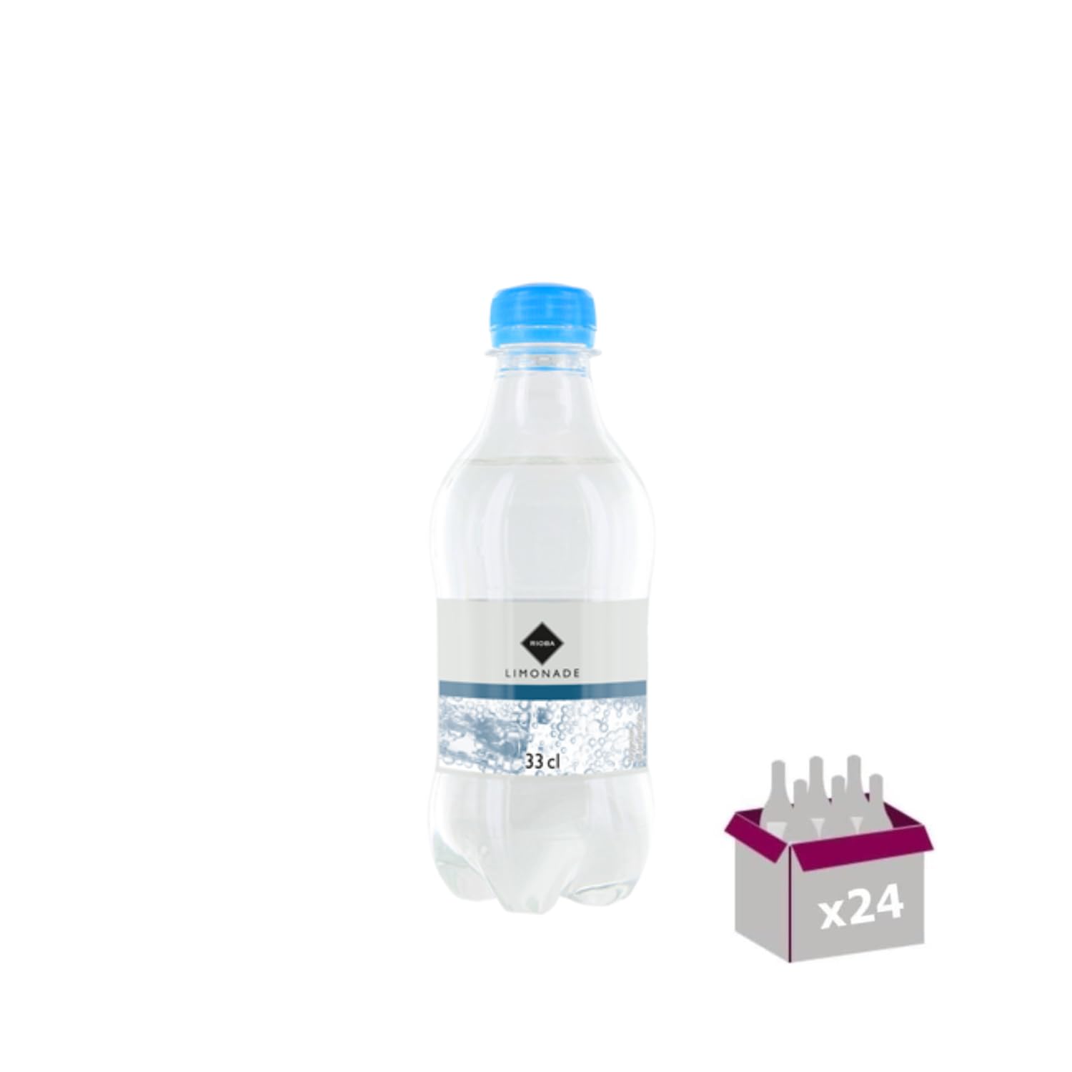 Lot Sirop Rioba & limonade: Sirop Rioba Cerise 1L - Limonade Rioba (24x33cl)