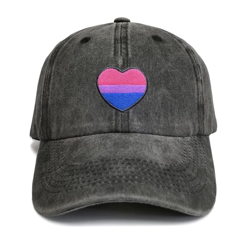 Image of Embroidered Pride Hat LGBT Cap Low Profile Distressed Dad Hat