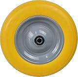 BSBe® PU Schubkarrenrad 3.50-8 Stahlfelge Kugellager pannensicher