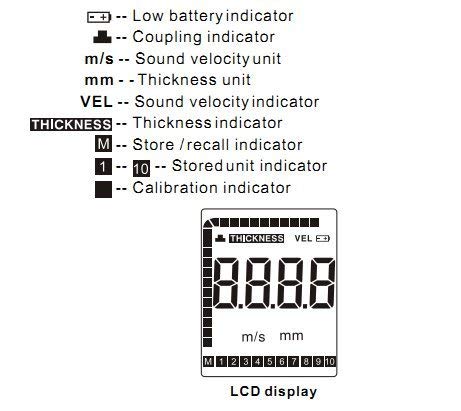 Ultrasonic Thickness Gauge, rango de medición: 1.2 a 220mm (Acero) miniatura 3