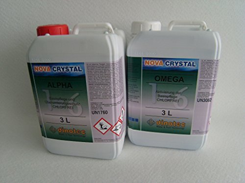 dinotec Nova Crystal chlorfreie Wasserpflege Alpha und Omega, als Set, je 3,0 l (Preis je l / 33,00 €) Cover