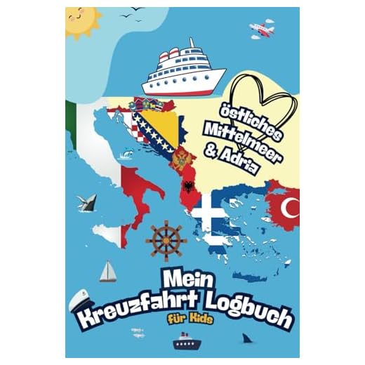 Mein Kreuzfahrt Logbuch für Kids - östliches Mittelmeer & Adria: Farbiges Kreuzfahrt Tagebuch zum Ausfüllen mit vielen spannenden Infos über das ... Die griechische Mythologie auf 32 Seiten