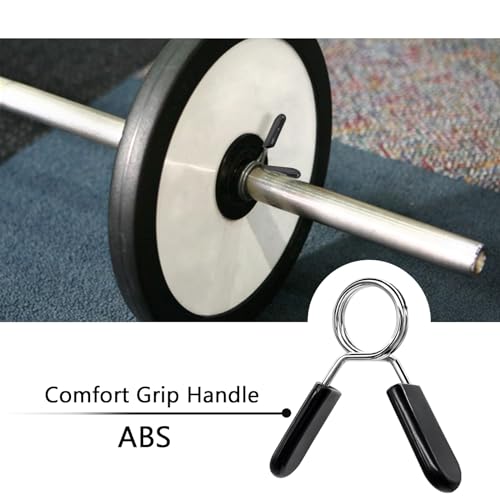 image for BlingKingdom 4pcs Spring Collar Clips 1 inch Dumbbell Barbell Clamp Co