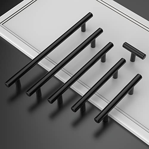 Asidrama 10 Pack 3 Inch(76mm) Matte Black Kitchen Cabinet Handles, Stainless Steel Cabinet Pulls Kitchen Cabinet Hardware for Cupboard Drawer Handles Dresser Pulls by Asidrama - Used condition - Image 5