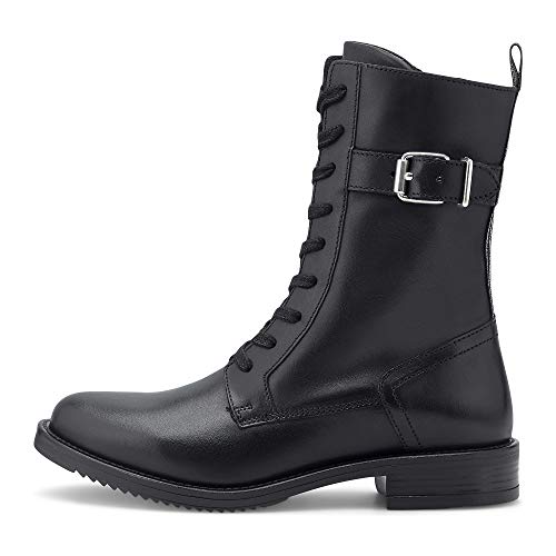 Preisvergleich Produktbild Cox Damen Schnür-Boots Schwarz Glattleder 39