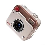 Mini Retro Digital Camera with CCD 8MP Sensor, HD 1080P Photography and Video Recording, Compact 9.5x7.4x3.6 cm Electronic Image Stabilization, Automatic Controls for Students(Brown)
