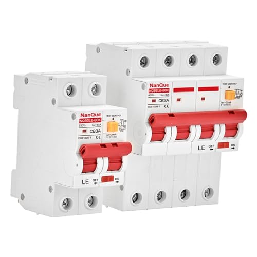 Mini disjoncteurs différentiels 40A 4P 220V, modules fiables pour installation domestique