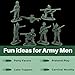 U. S. Toy Green Army Men Toy Soldiers Set, Classic Military Action Figures for Kids, Imaginative Play, Party Favors, and Collectibles – 36 Piece, Toddler Toys for 3 Years & Up