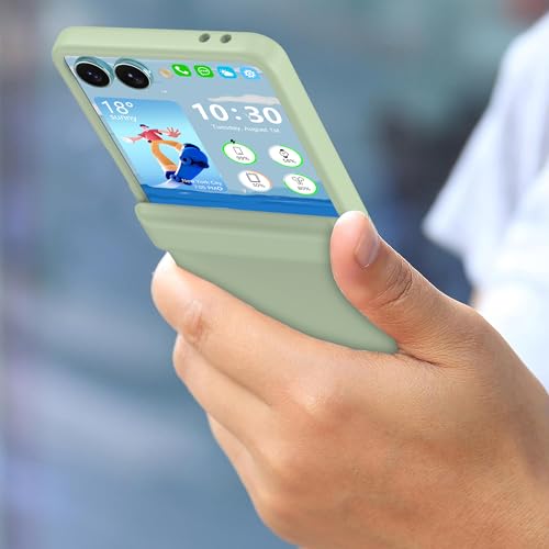 Coque Galaxy Z Flip 7 de luxe vert émeraude blindée avec verre premium