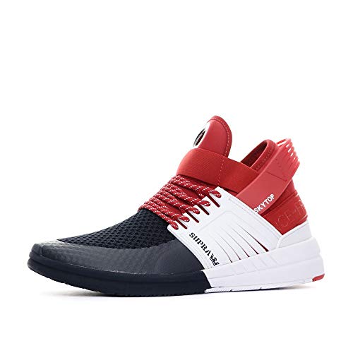 Supra Skytop V Red Synthetic Mens Hi Top Lace Up Trainers 08032 625
