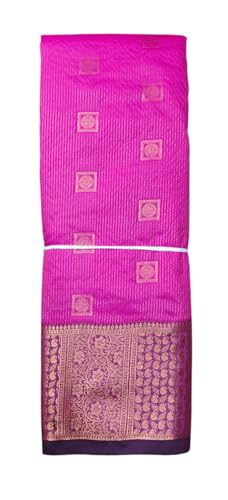 Image of VFCollections Women's Kanchipuram Silk Pure Pattu Sarees With Blouse