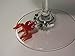 RiverView Enterprise WINE GLASS CHARMS - OCTOPUS & SEAHORSE (tag/markers) set of 6